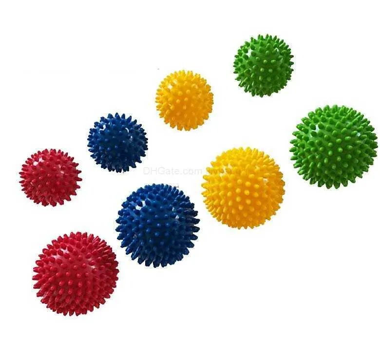 Spiky Massage Ball Yoga Fitness Ball Body Deep Tissue Muscle Therapy Firm Lacrosse Balls Trigger Point Masager Digitopressione palle