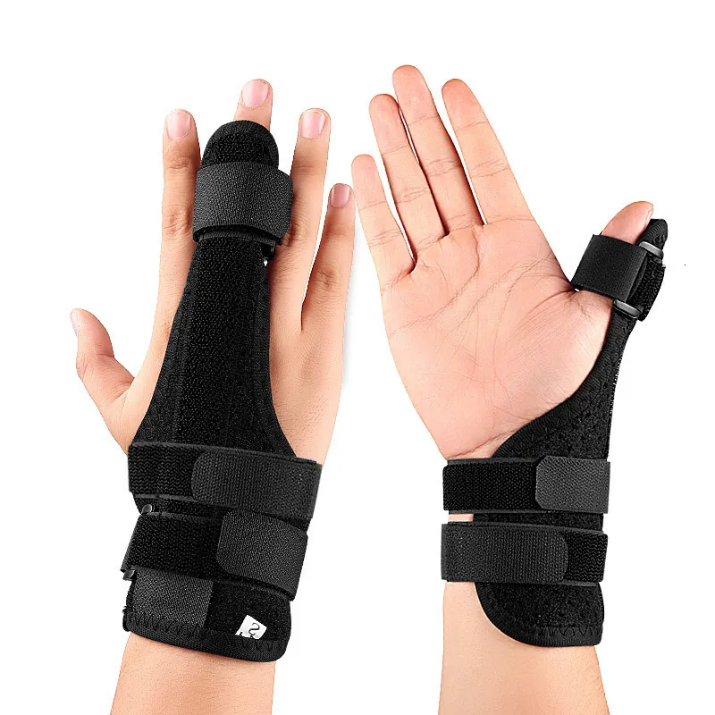 Fotbehandling Övriga hälsoskönhetsartiklar Metacarpal Finger Splint Hand Brace Thumb Finger Splint For Fractures Little Four Finger Immobilizer Straightener 230602