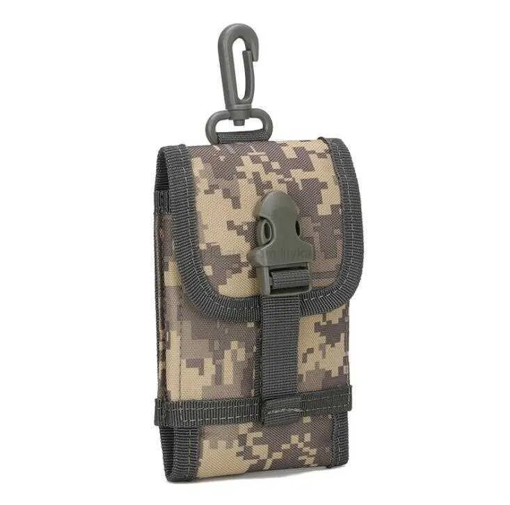 Multifonctionnel tactique armée militaire support de téléphone portable sacs téléphone portable Molle hanche ceinture pochette Packs couverture pour la chasse en plein air Camping taille sac