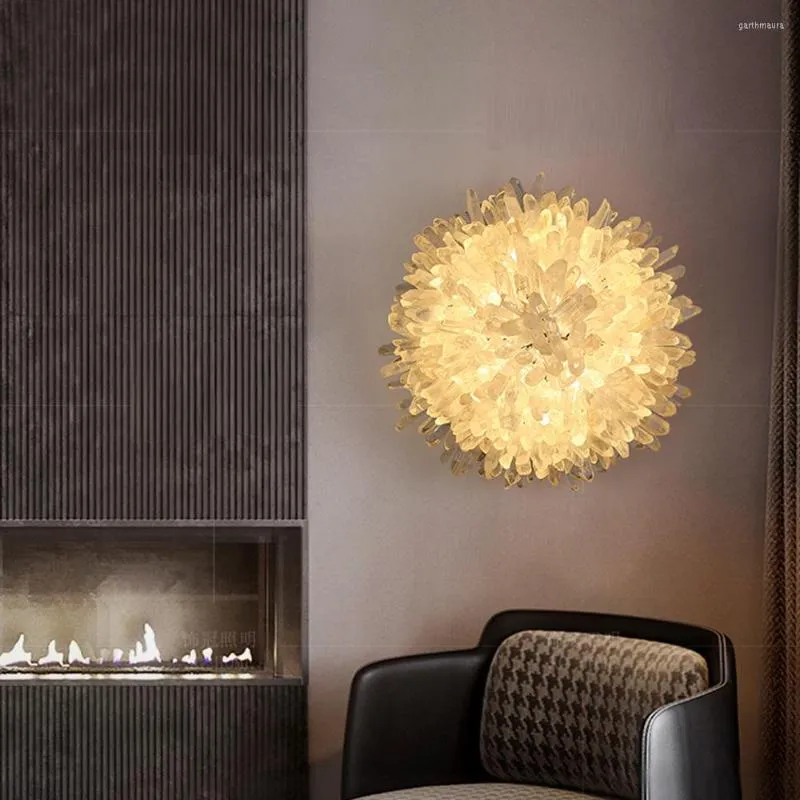 Wall Lamps Luxury Crystal Lights Modern Living Room Lamp AC110v 220V Lustre Bedroom Decoration Sconce