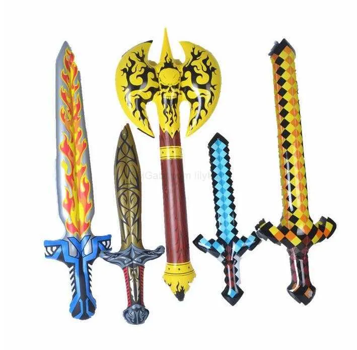 Halloween pirata cosplay spade prop bambini gonfiabili coplay partys costume mantello ascia festival decorazione coltello gonfiabile armi giocattolo