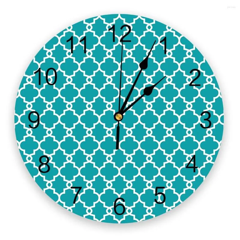 壁の時計幾何学モロッコモダンな時計ホームオフィス装飾リビングルームバスルームの装飾針ハンギングウォッチ