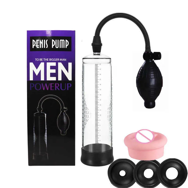 Sex Toys Massager Penis Pomp Vacuum Pump Voor Vergroting Male Enhancement Big Erectie Cock Masturbator Toyss for Man