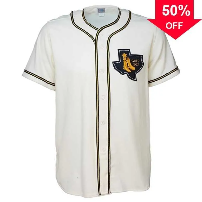 XFLSP Glamitness Amarillo Gold Sox 1961 Home Jersey% 100 dikişli nakış s vintage beyzbol formaları özel herhangi bir isim herhangi bir numara