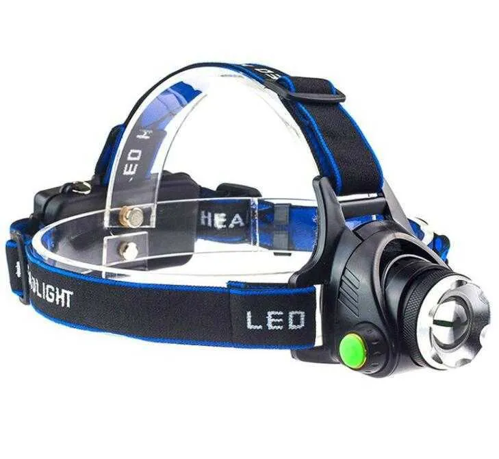 t6 running Headlamp multifunctional night fishing hunting cycling strong beam brightest headlight USB Charging retractable focusing batteries outdoor headlamp