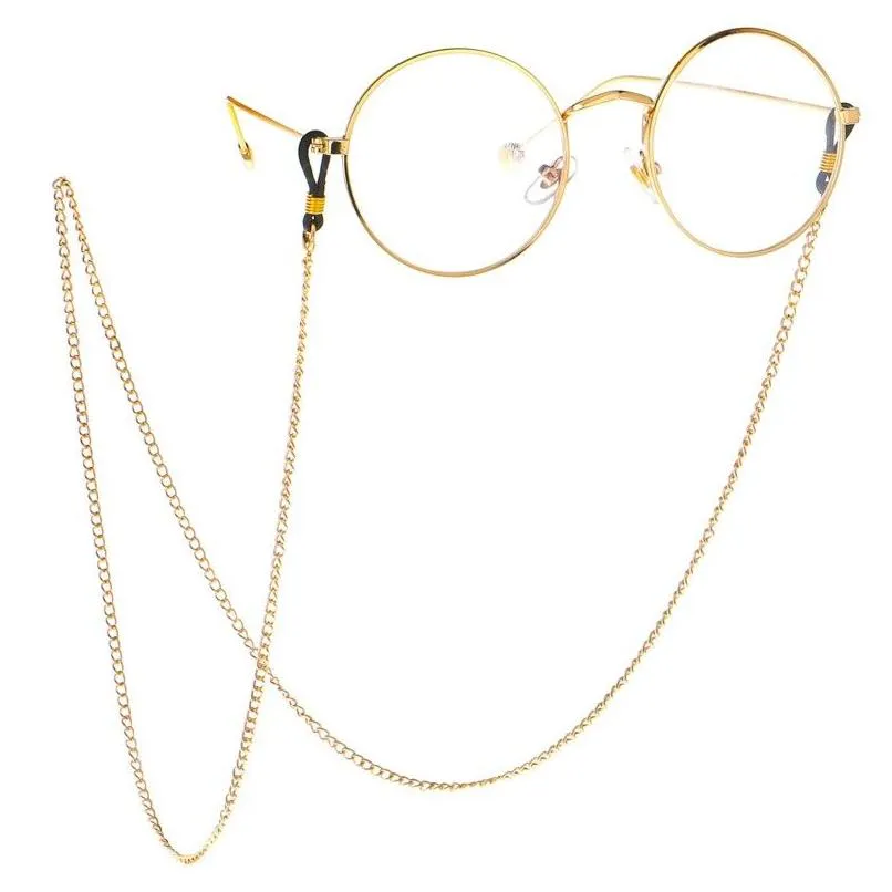 Eyeglasses Chains Simple Sunglasses Link Chain For Women Fashion Glasses Neck Cords Eyeglass Lanyard Hold Straps Gold Eyewear Retain Dhrqj