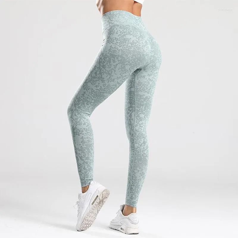 Active Pants Leopard Print Seamless Fitness High Waist Running Yoga Sports Trousers Women Training Gym Elastic Tights Leggings