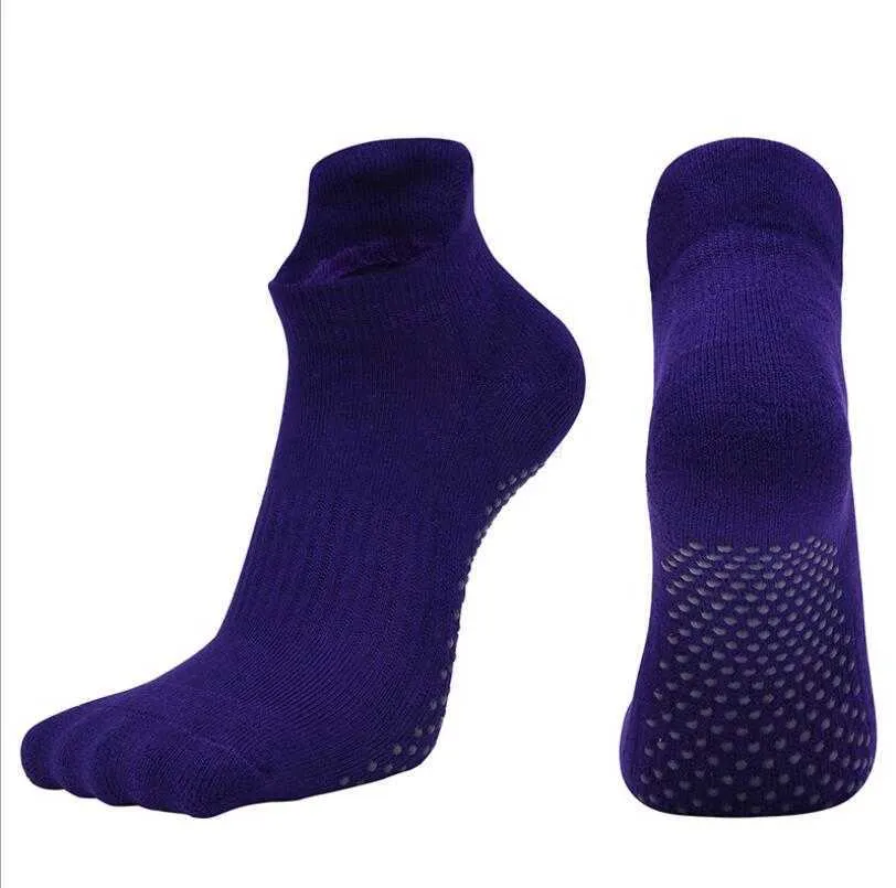 Großhandel Frauen Mädchen Professionelle Sexy Tanz Ballett Socken mit Grip Antirutsch Yoga Pilatus Übung Boden Sox Slipper Bequeme Radfahren Basketball Knöchelsocke