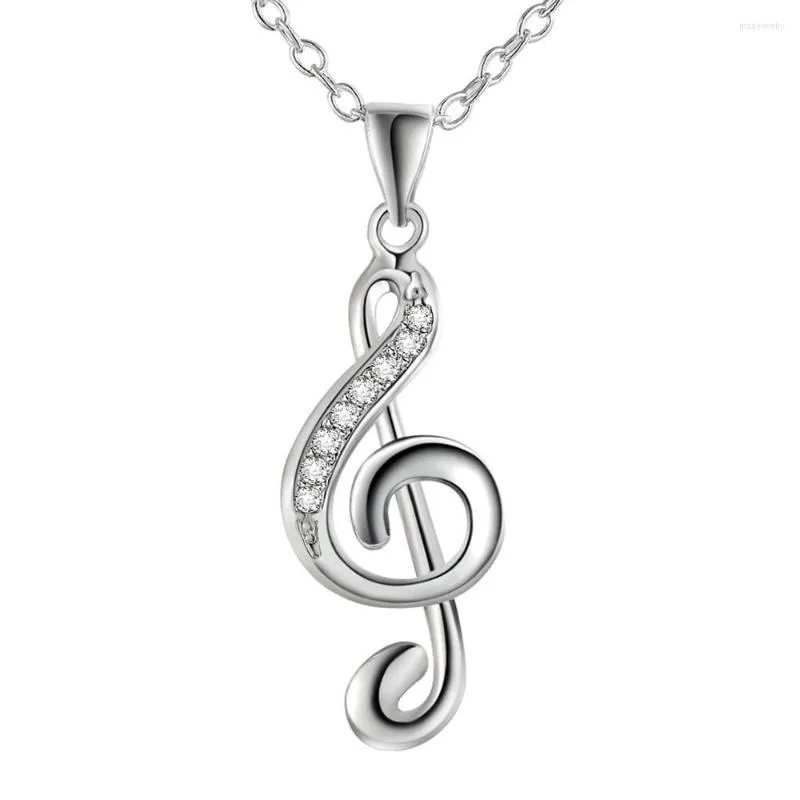 Chaînes Vintage Accessoires Musique Chic Cadeau Collier De Mode Charme Treble G Musica Note Pendentif Bijoux Colliers Pendentifs