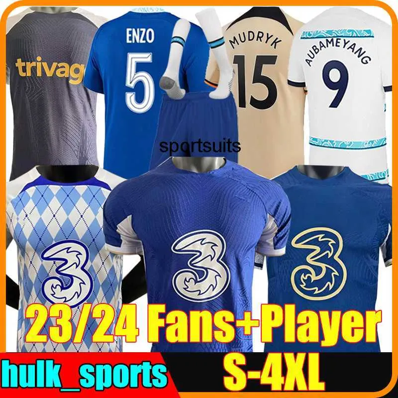 Maglie da calcio 4xl Cfc 22/23/24 Collezione retrò Enzo Mudryk Joao Felix Sterling Cucurella Koulibaly Pulisic Mount Kante Chukwuemeka