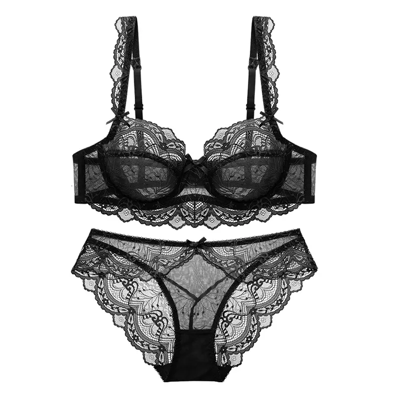 Ultra Thin Lace Bra And Panty Set Back Large Size Underwear For Women In  Brassieres A 95C 93D Sizes From Wai02, $8.74