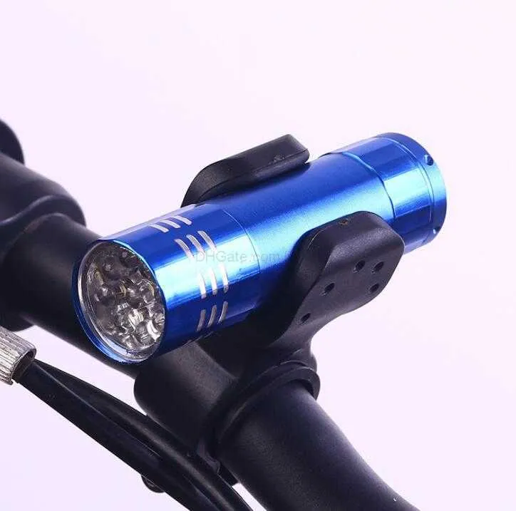 Aluminum Alloy Portable UV Flashlight Violet Light 9 LED Torch Light Lamp Mini Key Chain Flashlight outdoor camping bike cycling lamp