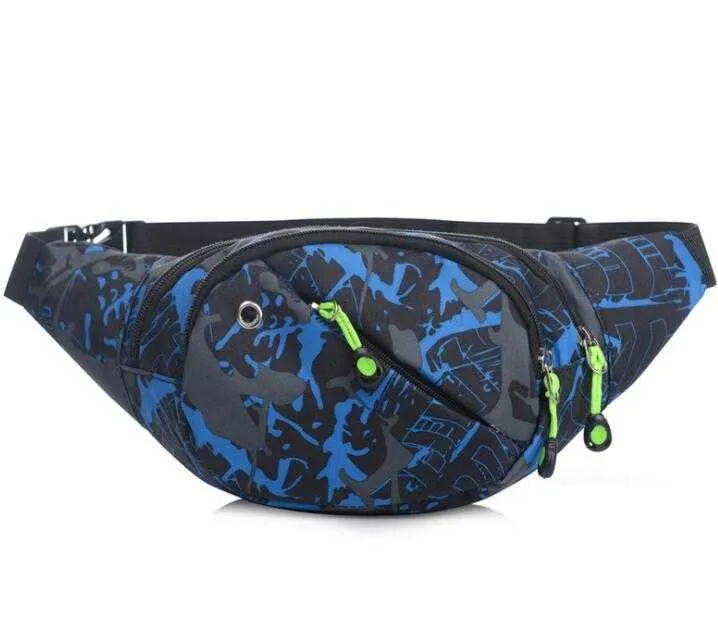 Waterproof Running Waist Bag Canvas Sports Jogging Cycling Portable Outdoor Phone Holder Fanny Hip Belt Packs Women Men Fitness Sport waistbag Accessories