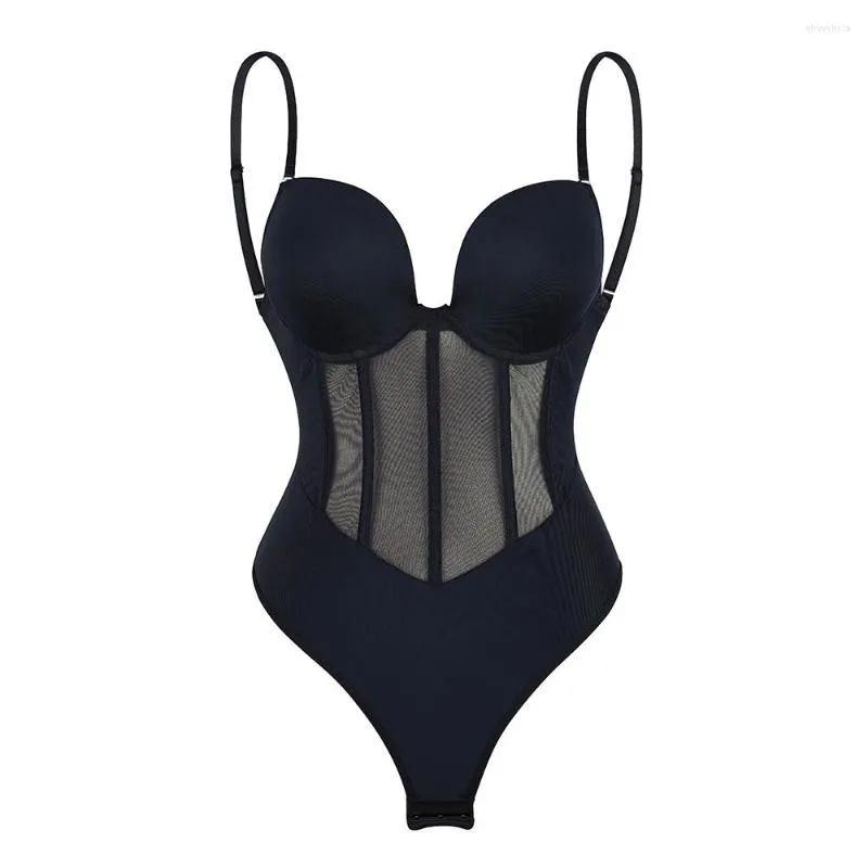 Intimo elasticizzato e modellante da donna Body Shapewear Donna Full Body Shaper Tummy Control Guaina dimagrante Addome più sottile Reggiseno push-up imbottito Corsetto