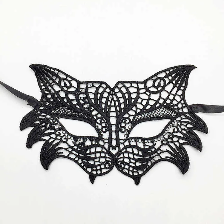 Schlafmasken Heiße Verkäufe Frauen Hohlmaske Sexy Cosplay Spitze Maskerade Augenmaske Dessous Halloween Gothic Zubehör 2N001 J230602