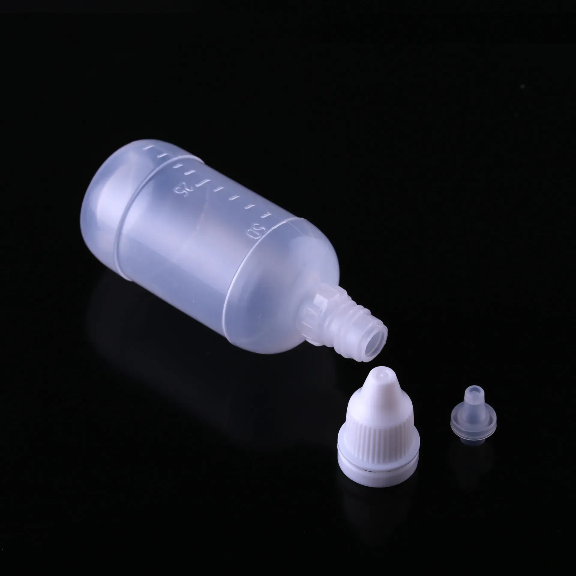 100 pièces 5/10/15/20/30/50ml vide en plastique flacon compte-gouttes compressible oeil liquide compte-gouttes échantillon yeux goutte rechargeable bouteille sortie d'usine