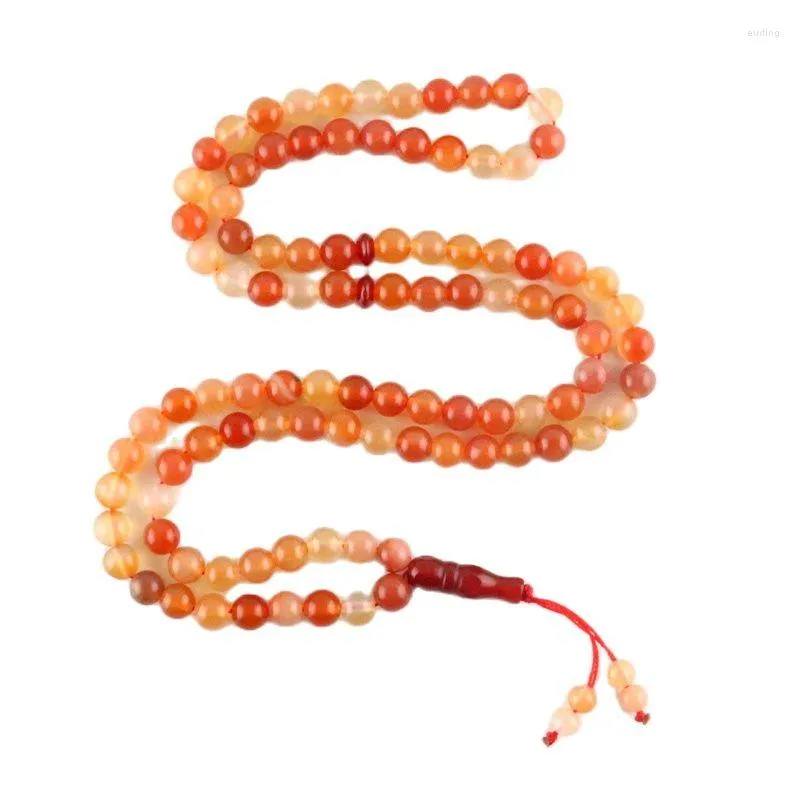 Lien Bracelets Tasbih Agate Pierre Bracelet Accessoires Ronds 33/66/99 Couleur Primaires Perles Glands Musulman Bijoux Pendentif Tasbeh Famille Cadeau