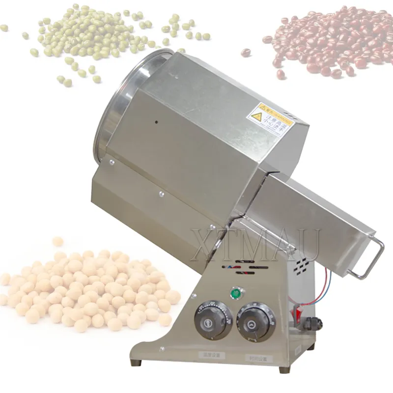 Máquina para hornear granos de café de acero inoxidable, granos de maní de sésamo, tostadora de almendras, máquina para tostar nueces
