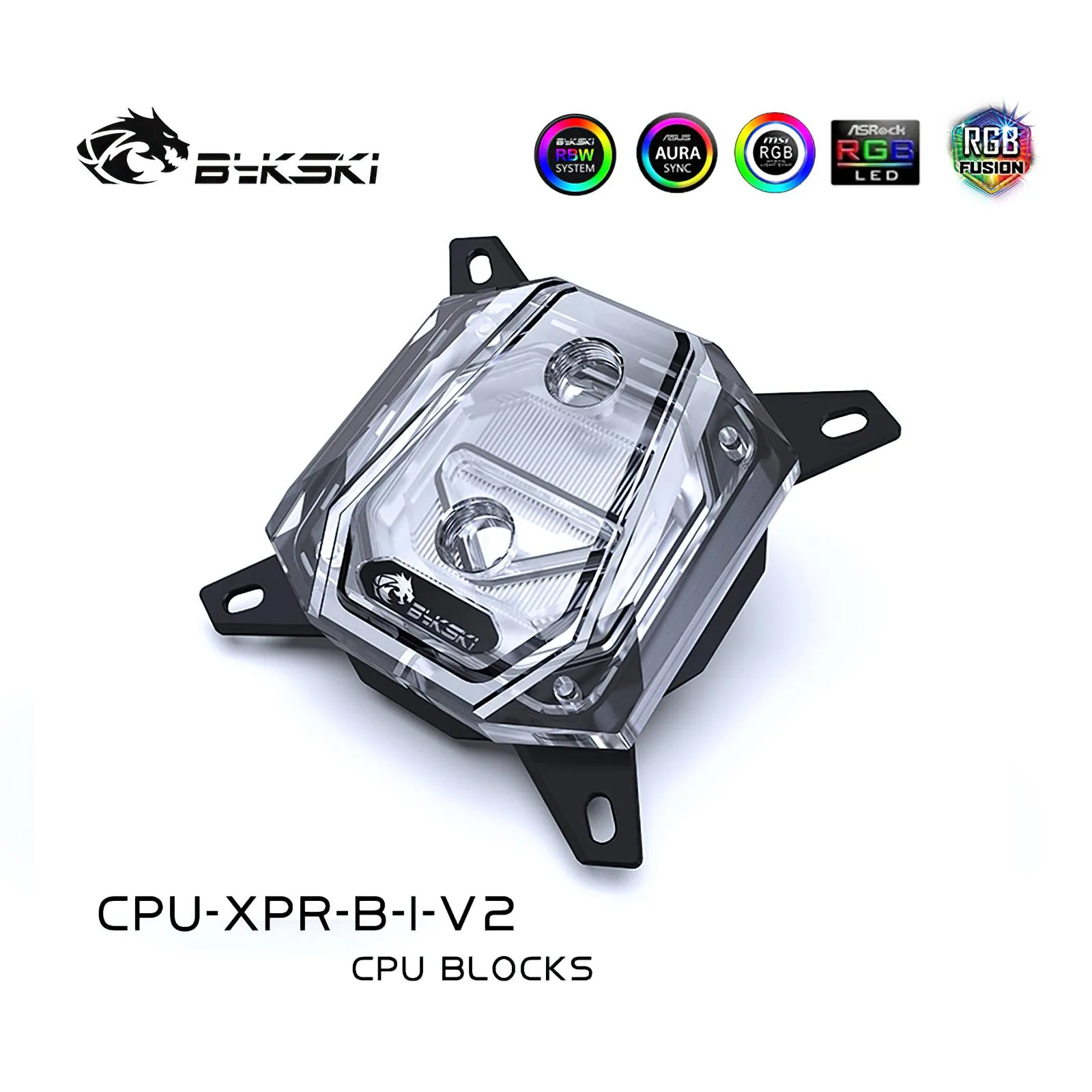 Охлаждение Bykski CPU CPU Liquid Cooling Cooler RGB для Intel 115x 1200 1700 20xx cpuxprbiv2