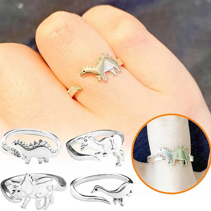 Dinosaur Ring For Women Brontosaurus Stegosaurus Ring Dinosaur Ring Adjustable Ring Cute Dinosour Ring Woman Summer Gift Звенеть