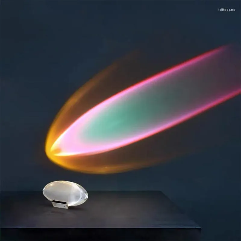 Table Lamps Crystal Eye Of The Sky LED Desk Lamp Italian Design USB For Livingroom El Decor Night Light Projector