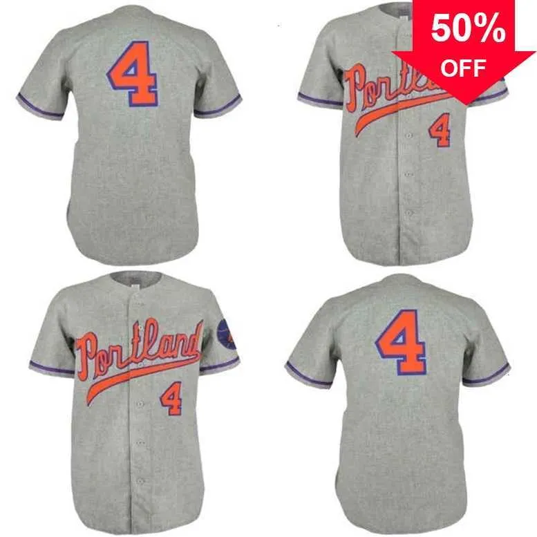 Xflsp GlaA3740 Portland Beavers 1968 Road Jersey 100% ricamo cucito maglie da baseball vintage personalizzate