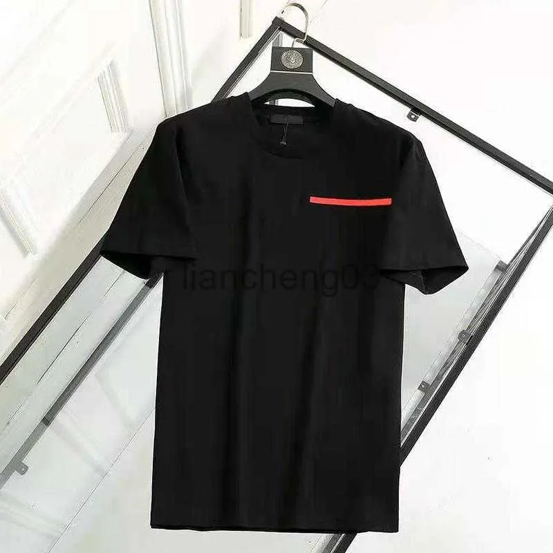 Mens Tshirts Mens T 셔츠 디자이너 TSHIRT 여성 탑 디자인 TSHIRT 여름 레이디 셔츠 최고 풀오버 짧은 슬리브 티 통기 가능한 커플 단색 천 J230603