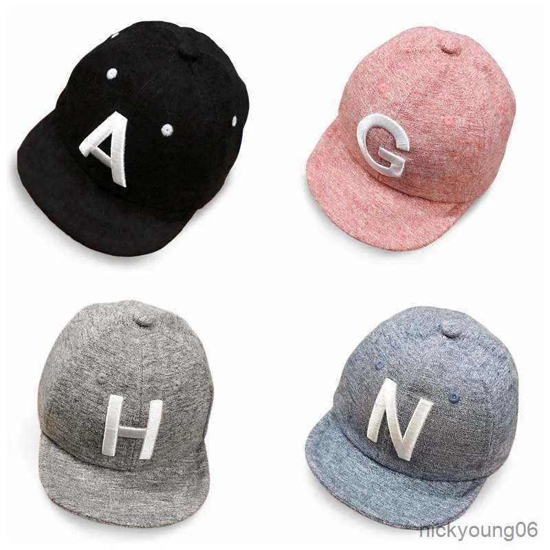 Accessori per capelli New Baby Cap Soft Cotton Letter Boy Girl Hat Summer Kids Berretti da baseball regolabili Boys Sun