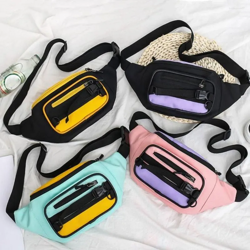 Shopping Bags Hip Hop Leisure Shoulder Pack Banana Messenger Womens Fanny Waist Packs Bag Canvas Bum Package