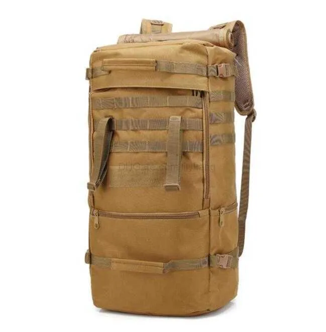 60L Militärischer Taktischer Rucksack Outdoor Große Kapazität Rucksack Reisen Wandern Armee Angriff Daypack Wasserdicht Männer Jagd Trekking Camping 3p Umhängetaschen