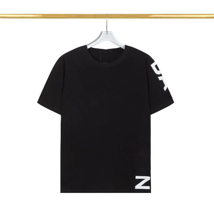 Camiseta de luxo 2023, masculina e feminina, de grife, curta, moda verão, casual, com carta de marca, camiseta de designers