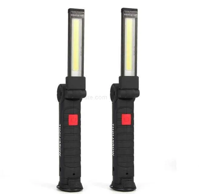 USB wiederaufladbare Arbeitsleuchte, tragbare COB-Arbeitsleuchte mit Magnetfuß, ultrahelle LED-Taschenlampe, Autoreparatur, Heimgebrauch, Notfalllampe