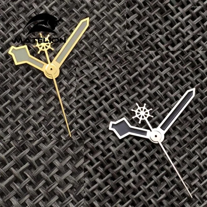 Watch Repair Kits Snowflake Style Black Golden Hands For NH35 NH36 7s26 4r35 7009 Gold Color Replacements