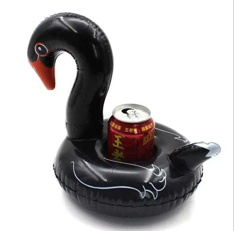 Cup Holder Black Swan Inflatable Black Swan Inflatable Swan Drink