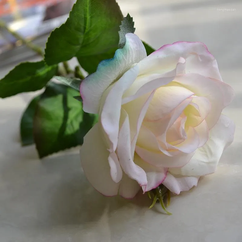 Fiori decorativi Real Touch Rose Seta artificiale Flores Home Deco Giardino Matrimonio Pografia Puntelli Fai da te Acce