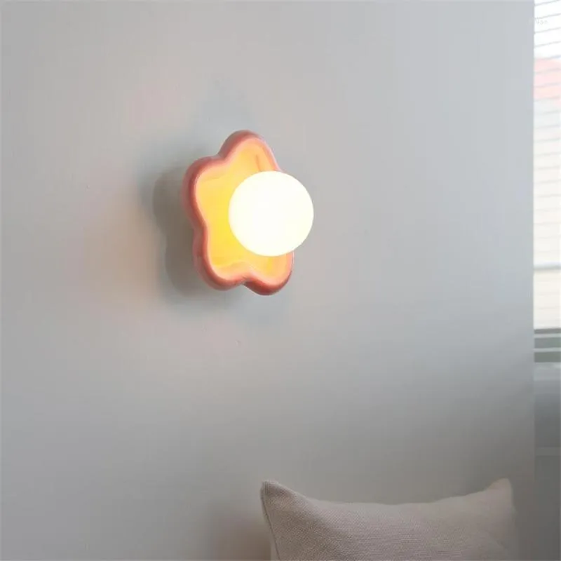 Wall Lamp Modern Cartoon Ceramic Star Children's Lamps Bedroom Bedside Sleep Light Kindergarten Hallway Home Decoration Lights