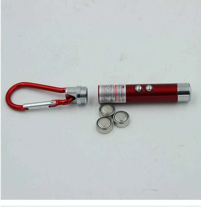 키 체인 손전등이있는 1 LED 레이저 라이트 포인터 펜의 다기능 미니 3 토치 토치 손전등 키 체인 라이트 레이저 손전등