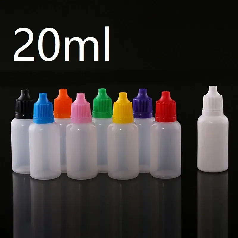 100pcs 5/10/15/20/30/50ml boş plastik sıkılabilir damlalık şişe gözü sıvı damlalık örnek gözleri damla doldurulabilir şişe klasik