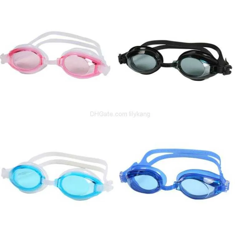 Lunettes de vente chaudes Enfants adultes lunettes de natation imperméables Prévenir la brume Protection UV confortable Lunettes de miroir de natation en gel de silice