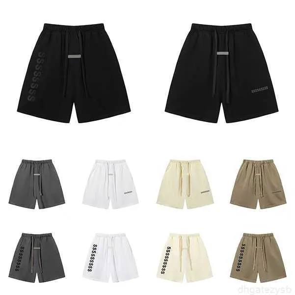 Novos shorts refletivos da marca americana trimestres masculinos soltos unissex verão tamanho S-XL Oxyi