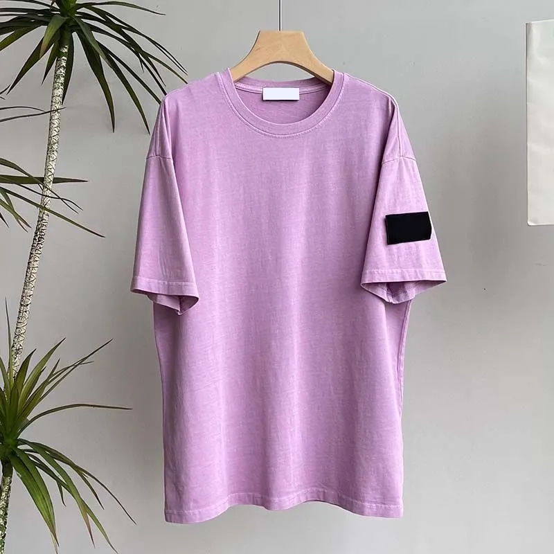 Stones Island T Shirt Mens Bluza haftowany designerski bluzy Mężczyźni kompas opaska bawełny krótki rękaw Tshirt długie pullover z kapturem letnie szorty 483