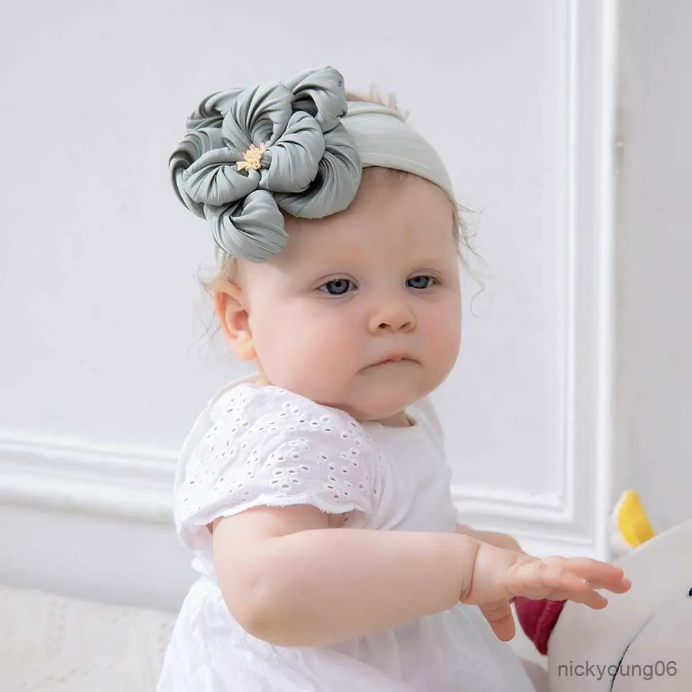Haaraccessoires en elastische babyband brede hoofdband bloem kinderhoofddeksels kinderen