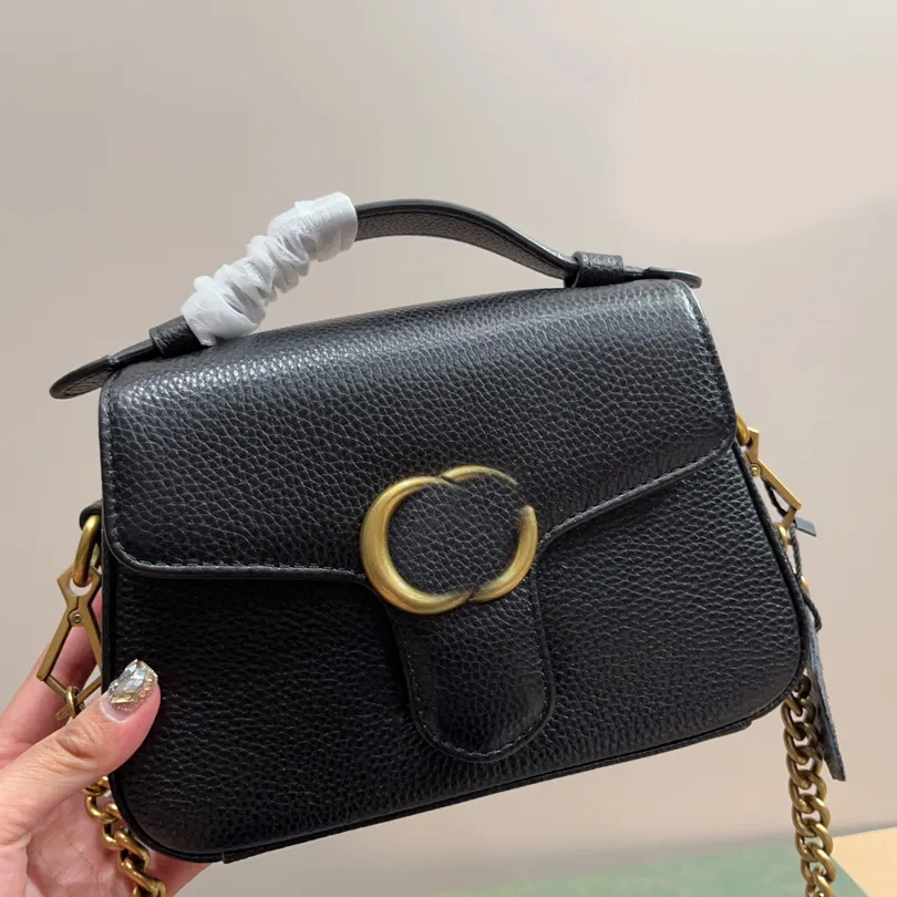 Bolsa de correntes Bolsa de corpo cruzado Bolsa de marca de couro real Bolsa de luxo 2023 Bolsa de luxo Moda Ombro Bolsa de alta qualidade Bolsa feminina Carteira de telefone