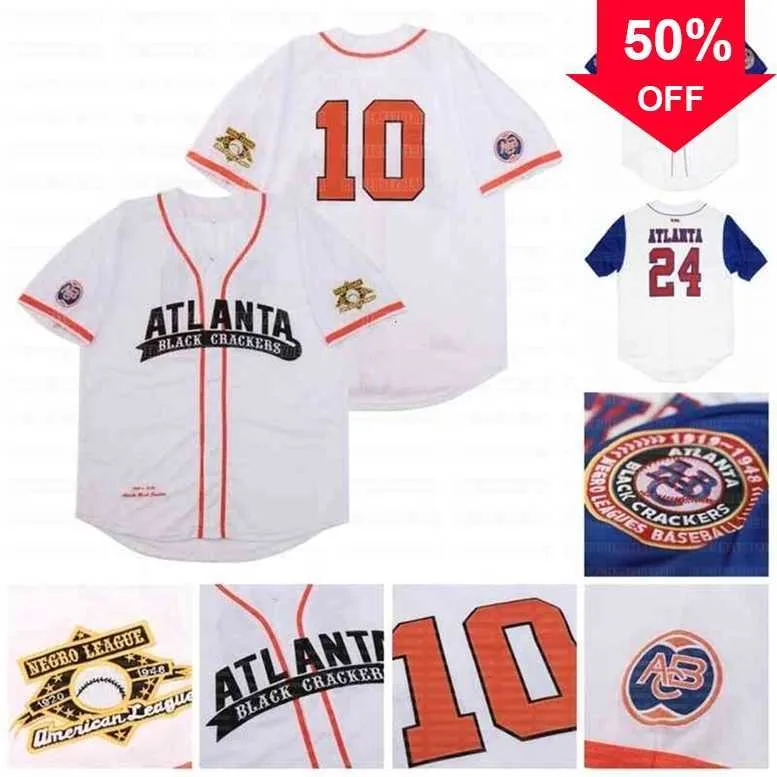 Xflsp GlaC202 Big Boy Atlanta Black Crackers Maillot de baseball personnalisé NLBM Negro Leagues Stiched Name Stiched Number Expédition rapide