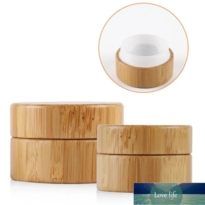 5g 10g High Qualtiy Bamboo Bottle Cream Jar Nail Art Mask Cream Refillable Empty Cosmetic Makeup Container Bottle Simple