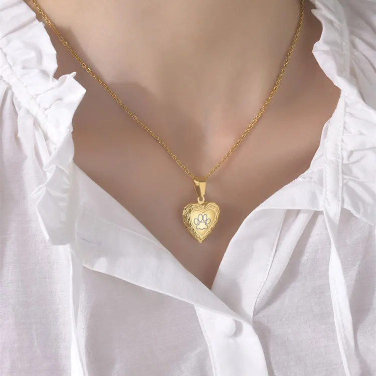 Женское подвесное ожерелье Персонализированное и модное ожерелье из нержавеющей стали.