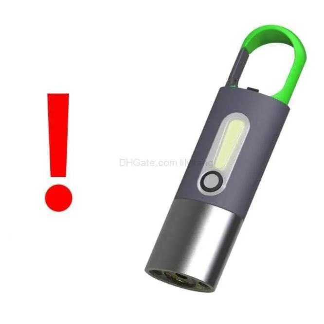 USB Rechargeable Mini LED Keychain Flashlight, Pocket Torch Lamp For Camping, New - View #3