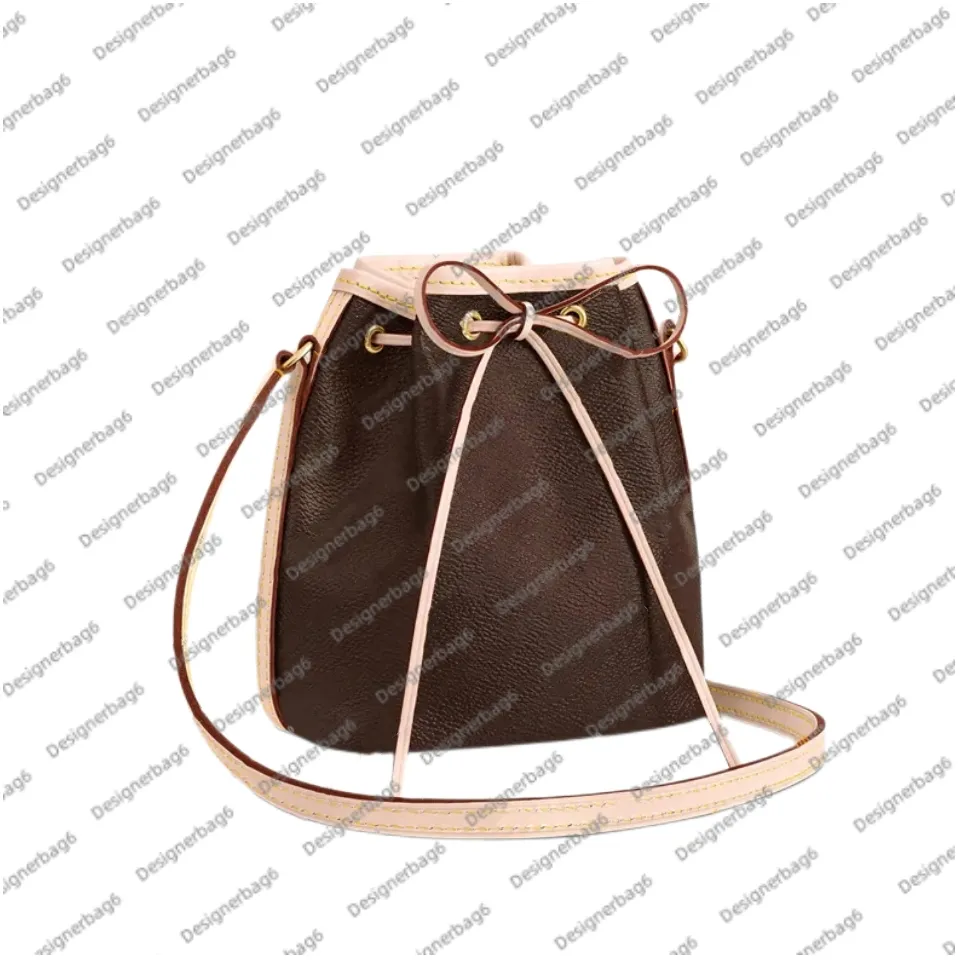 10A Umhängetaschen Hochwertige Handtasche Kordelzug Geldbörse Schlüsseltasche Damentasche Mode Lässig Designer Luxus NANO MINI
