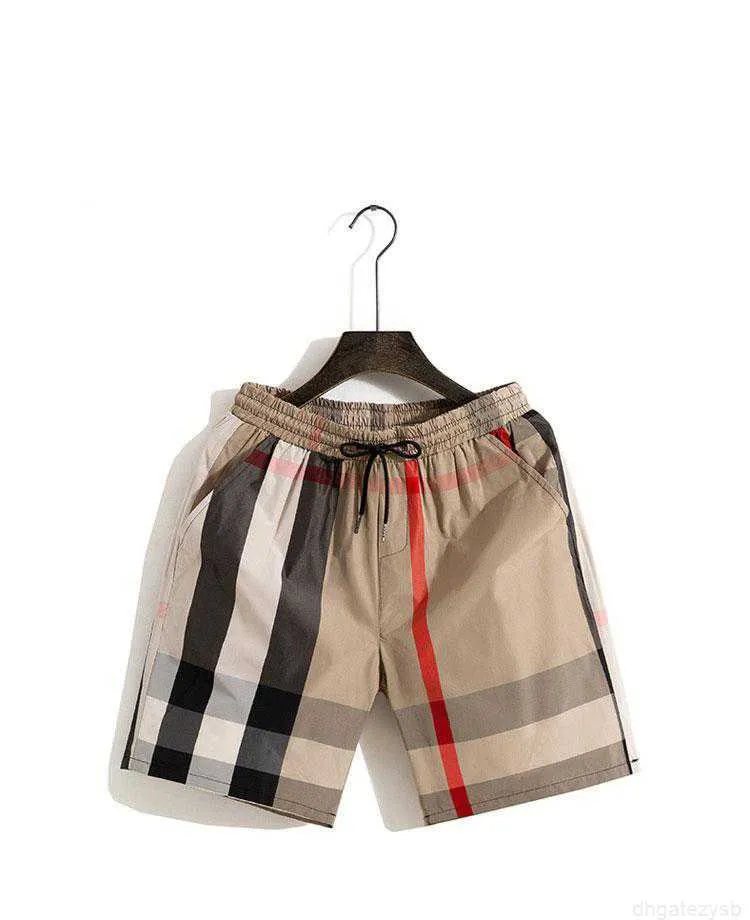 Pantaloncini da uomo firmati Pantaloni da spiaggia Marchio europeo e americano Trend Classico Semplice a quadretti Allentato Taglia grande M-4xl Uben da donna Stesso stile