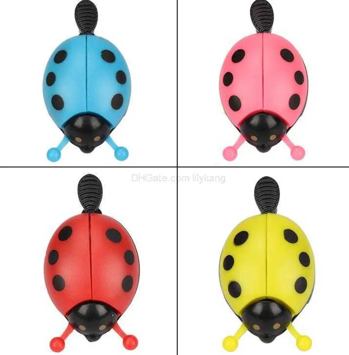 Nouveaux klaxons de vélo Anneau Guidon coccinelle Cloche Corne Alarme Sonore Forte Vélo Cloche de Vélo pour Sports de plein air Cloches de Vélo Accessoires